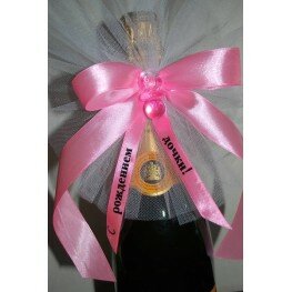 Бант для Шампанского (розовый) Бант для Шампанского (розовый)